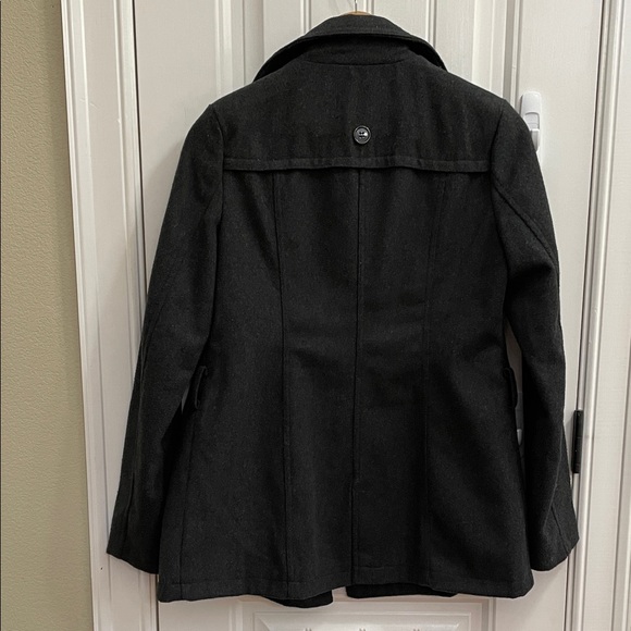 BONGO Charcoal Double-Breasted Pea Coat - Picture 4 of 7